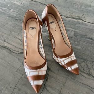 FENDI Zucca FF logo pvc pumps
